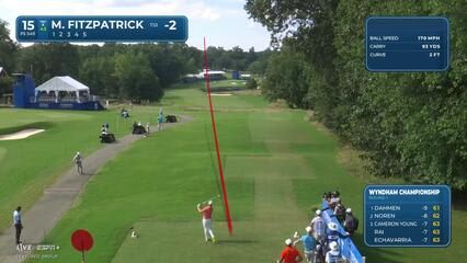Matt Fitzpatrick | Round 1 | 15th hole | Shot 1 | 2025 Wyndham