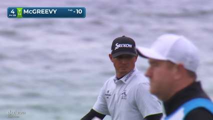 Max McGreevy | Round 4 | 4th hole | Shot 2 | 2026 AT&T Pebble Beach