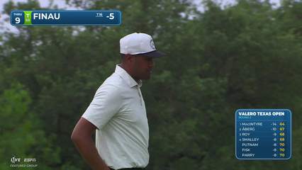 Tony Finau | Round 2 | 9th hole | Shot 4 | 2026 Valero