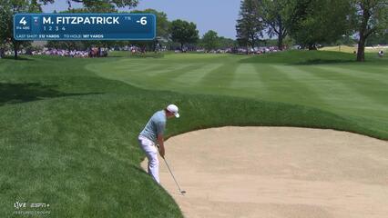 Matt Fitzpatrick | Round 4 | 4th hole | Shot 2 | 2025 Travelers