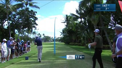 Keegan Bradley | Round 4 | 9th hole | Shot 1 | 2025 Sony Open