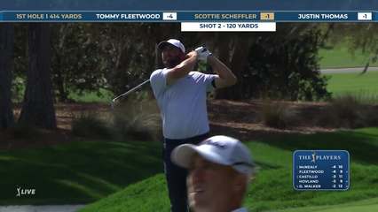 Scottie Scheffler | Round 1 | 1st hole | Shot 2 | 2026 THE PLAYERS