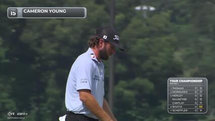 Cameron Young | Round 1 | 15th hole | Shot 2 | 2025 TOUR Championship