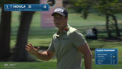 Viktor Hovland | Round 3 | 1st hole | Shot 4 | 2025 Valspar