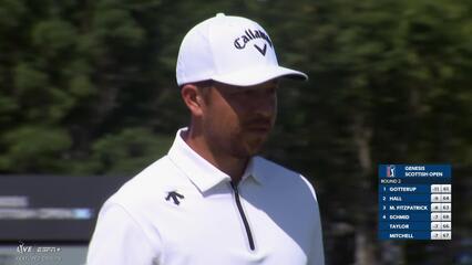Xander Schauffele | Round 2 | 9th hole | Shot 4 | 2025 Genesis Scottish Open