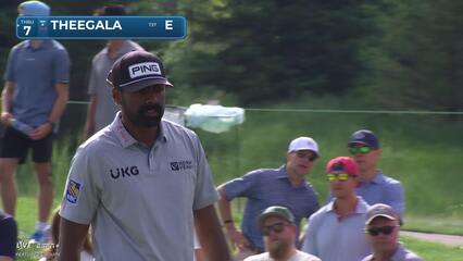 Sahith Theegala | Round 1 | 16th hole | Shot 4 | 2025 3M Open
