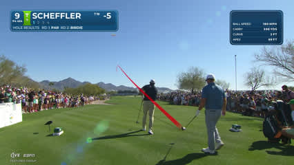 Scottie Scheffler | Round 3 | 9th hole | Shot 1 | 2026 WM Phoenix Open