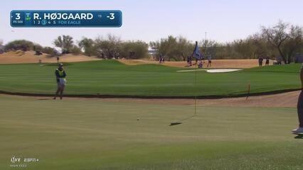 Rasmus Højgaard | Round 1 | 3rd hole | Shot 3 | 2025 WM Phoenix Open