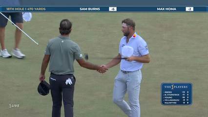 Sam Burns | Round 4 | 18th hole | Shot 4 | 2026 THE PLAYERS