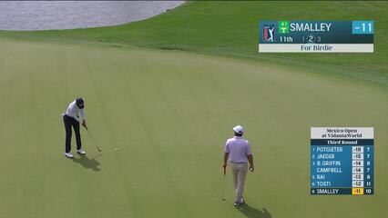 Alex Smalley | Round 3 | 11th hole | Shot 2 | 2025 Mexico Open