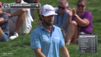 Cameron Young | Round 4 | 14th hole | Shot 4 | 2025 BMW Championship