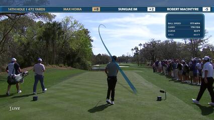 Max Homa | Round 2 | 14th hole | Shot 1 | 2025 THE PLAYERS