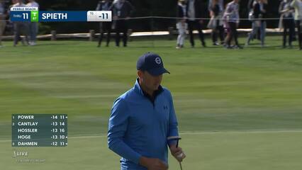 Jordan Spieth | 2022 AT&T Pebble Beach | Round 3 | 11th hole | Shot 3