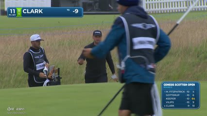Wyndham Clark | Round 3 | 11th hole | Shot 3 | 2026 Genesis Scottish Open