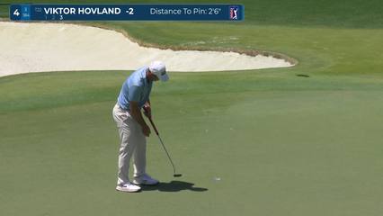 Viktor Hovland | Round 2 | 4th hole | Shot 3 | 2026 Truist Championship
