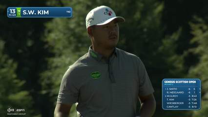 Si Woo Kim | Round 2 | 13th hole | Shot 2 | 2026 Genesis Scottish Open