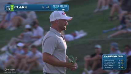 Wyndham Clark | Round 2 | 18th hole | Shot 4 | 2026 WM Phoenix Open