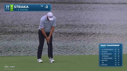 Sepp Straka | Round 3 | 17th hole | Shot 3 | 2026 Truist Championship