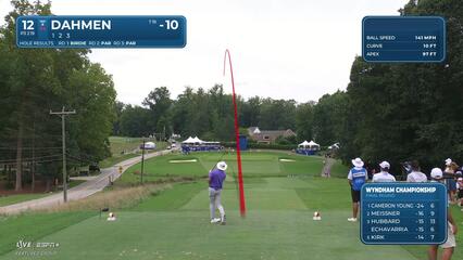 Joel Dahmen | Round 4 | 12th hole | Shot 1 | 2025 Wyndham