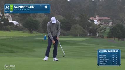 Scottie Scheffler | Round 3 | 13th hole | Shot 4 | 2026 AT&T Pebble Beach
