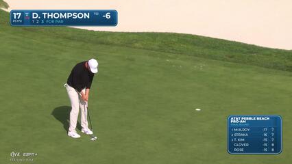 Davis Thompson | Round 4 | 17th hole | Shot 4 | 2025 AT&T Pebble Beach