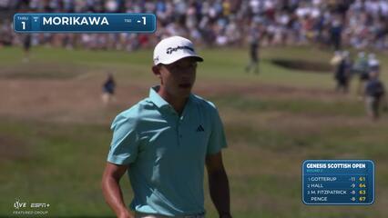 Collin Morikawa | Round 2 | 1st hole | Shot 5 | 2025 Genesis Scottish Open