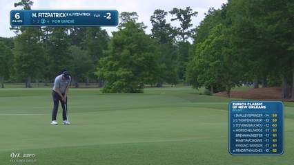 Matt Fitzpatrick | Round 1 | 6th hole | Shot 3 | 2026 Zurich Classic