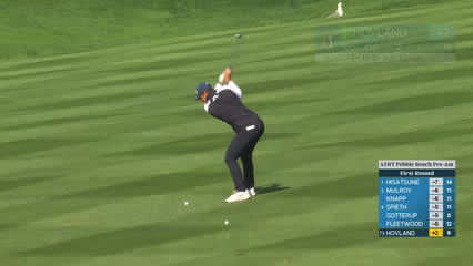 Viktor Hovland | Round 1 | 10th hole | Shot 2 | 2026 AT&T Pebble Beach