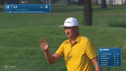 Haotong Li | Round 2 | 13th hole | Shot 3 | 2025 3M Open