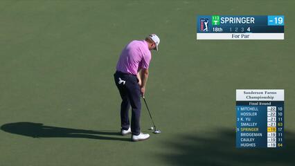 Hayden Springer | 2024 Sanderson Farms | Round 4 | 18th hole | Shot 4