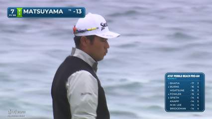 Hideki Matsuyama | Round 3 | 7th hole | Shot 3 | 2026 AT&T Pebble Beach