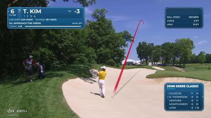 Tom Kim | Round 2 | 6th hole | Shot 2 | 2025 John Deere