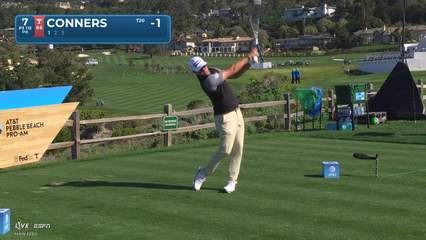 Corey Conners | Round 1 | 7th hole | Shot 1 | 2026 AT&T Pebble Beach