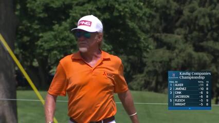 Miguel Angel Jiménez | Round 4 | 8th hole | Shot 4 | 2025 Kaulig Co. Championship