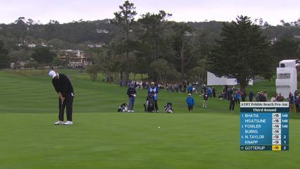 Chris Gotterup | Round 3 | 3rd hole | Shot 4 | 2026 AT&T Pebble Beach