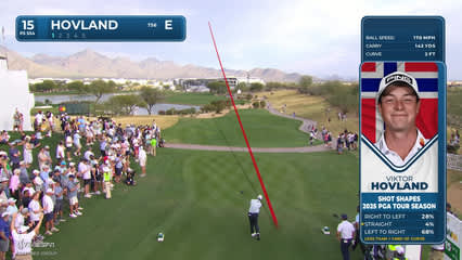 Viktor Hovland | Round 1 | 15th hole | Shot 1 | 2026 WM Phoenix Open