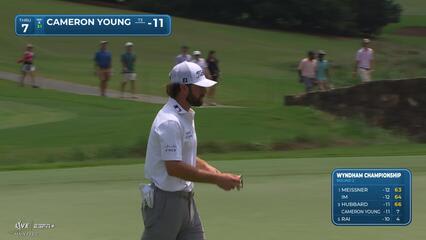 Cameron Young | Round 2 | 7th hole | Shot 2 | 2025 Wyndham