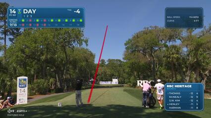 Jason Day | Round 3 | 14th hole | Shot 1 | 2025 RBC Heritage