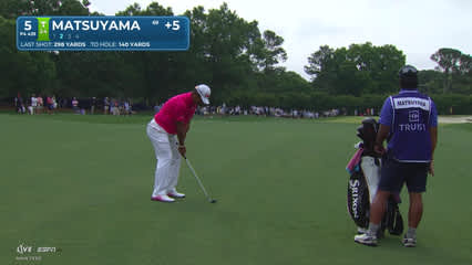 Hideki Matsuyama | Round 3 | 5th hole | Shot 2 | 2026 Truist Championship