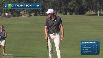 Davis Thompson | Round 1 | 8th hole | Shot 4 | 2025 The RSM Classic