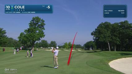 Eric Cole | Round 3 | 10th hole | Shot 2 | 2025 John Deere