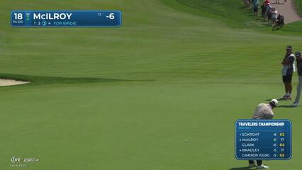 Rory McIlroy | Round 1 | 18th hole | Shot 4 | 2025 Travelers