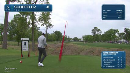 Scottie Scheffler | Round 2 | 5th hole | Shot 1 | 2025 Houston Open