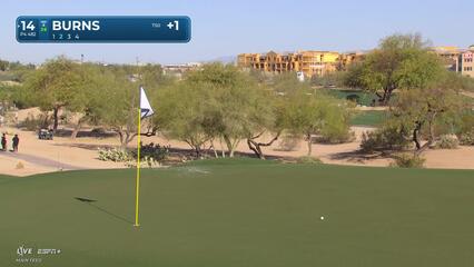 Sam Burns | Round 1 | 14th hole | Shot 2 | 2025 WM Phoenix Open