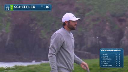 Scottie Scheffler | Round 3 | 17th hole | Shot 3 | 2026 AT&T Pebble Beach