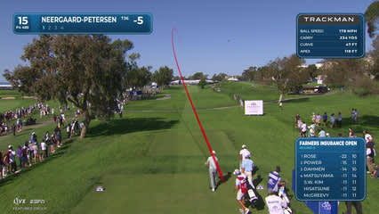 Rasmus Neergaard-Petersen | Round 3 | 15th hole | Shot 1 | 2026 Farmers