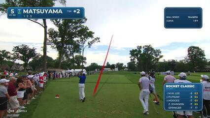 Hideki Matsuyama | Round 1 | 5th hole | Shot 1 | 2025 Rocket Classic