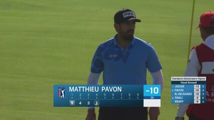 Matthieu Pavon | 2024 Farmers | Round 4 | 4th hole | Shot 3