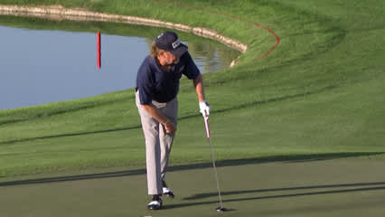 Miguel Angel Jiménez | Round 1 | 18th hole | Shot 5 | 2025 Charles Schwab