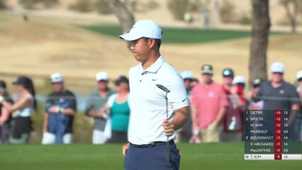 Tom Kim | Round 3 | 14th hole | Shot 3 | 2025 WM Phoenix Open